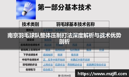 南京羽毛球队整体压制打法深度解析与战术优势剖析