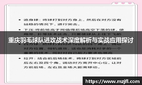 重庆羽毛球队进攻战术深度解析与实战应用探讨